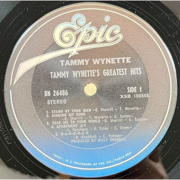 Tammy Wynette Greatest Hits Country Vinyl LP Epic 26486 in Shrink - Picture 2 of 6